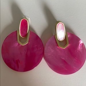 Kendra Scott hot pink dodo earrings